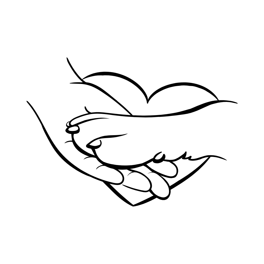 Icon Hand und Pfote